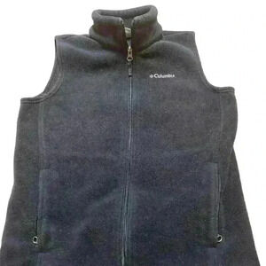 Columbia fleece full zip vest Youth Size Med